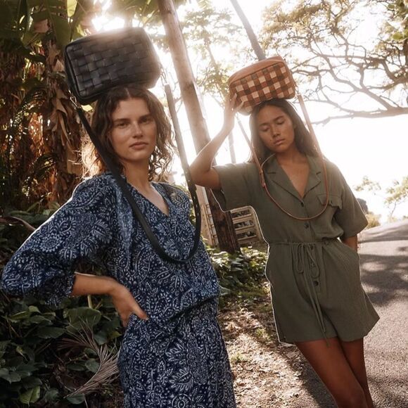 New!‎ Madewell  Large Woven Transport Camera Bag Woven - Picture 2 of 16